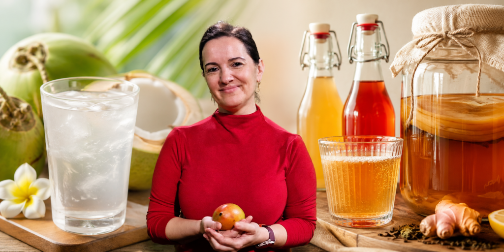 Kombucha sau apa de cocos? Ce alegi vara și la ce trebuie să fii atent / Nutriționist: Înainte de a pune o sticlă în coșul de cumpărături, merită să citim cu atenție eticheta