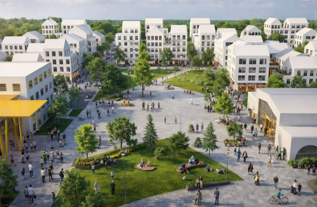 Proiect uriaș aprobat în Apahida! Primul cartier bazat pe un PUZ public-privat va fi construit pe o fostă platformă industrială: Va avea școală și parc!
