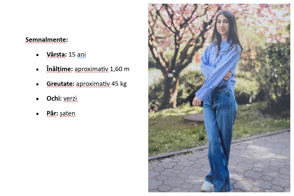 UPDATE: Adolescenta de 15 ani din Florești, dată dispărută, a fost găsită. Ce spun polițiștii despre perioada în care fata a fost de negăsit