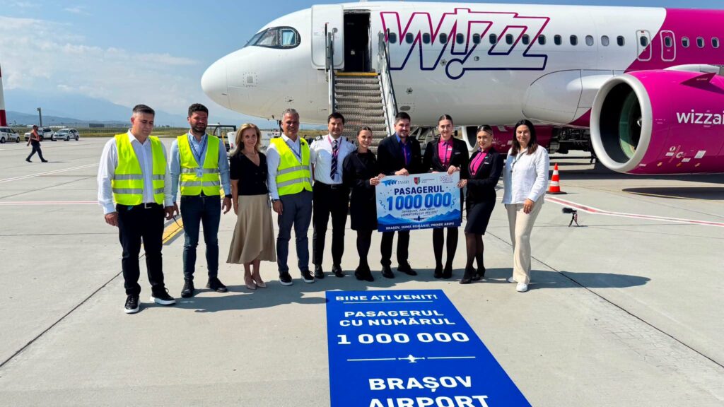Aeroportul Internațional Brașov-Ghimbav a atins borna de 1 milion de pasageri