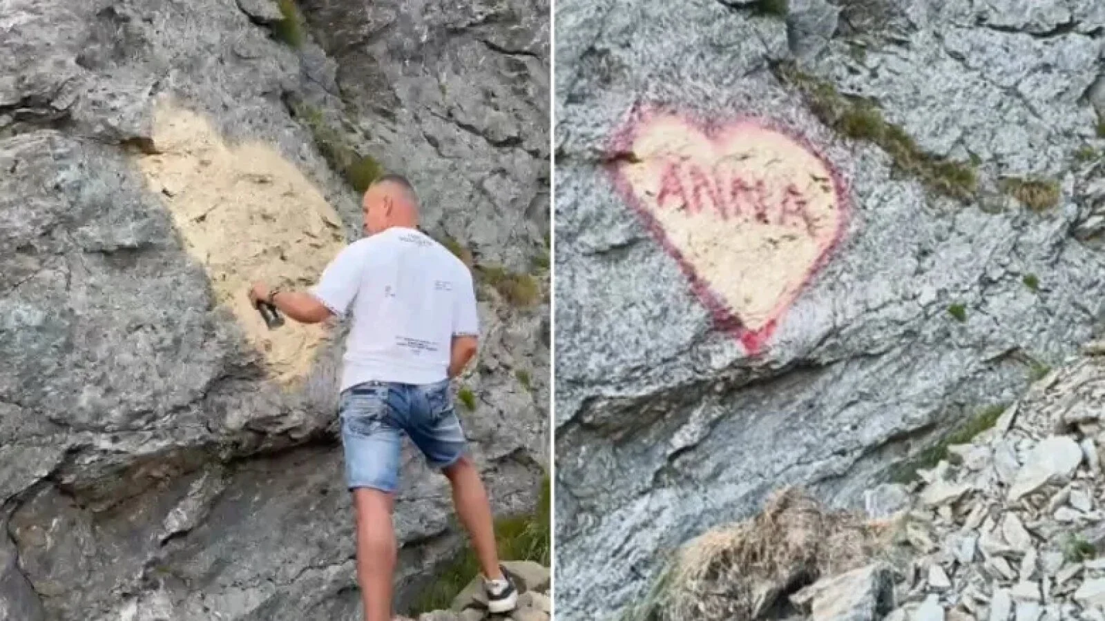FOTO "Anna, ţine-ţi prostul acasă!" - S-a aflat cine este femeia care i-a sucit mințile "pictorului" MApN-ist de pe Transfăgărășan