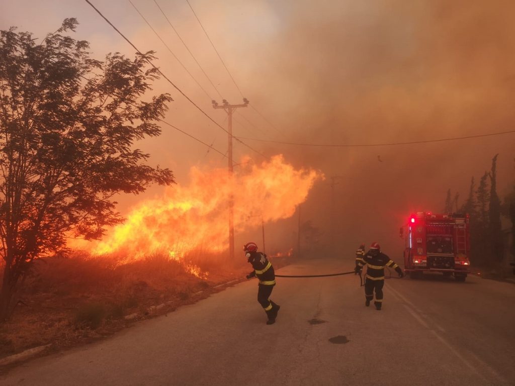 Aproape 75% din suprafața afectată de incendiile de vegetație din Grecia în acest an este asociată cu incidente care au legătură cu rețeaua electrică