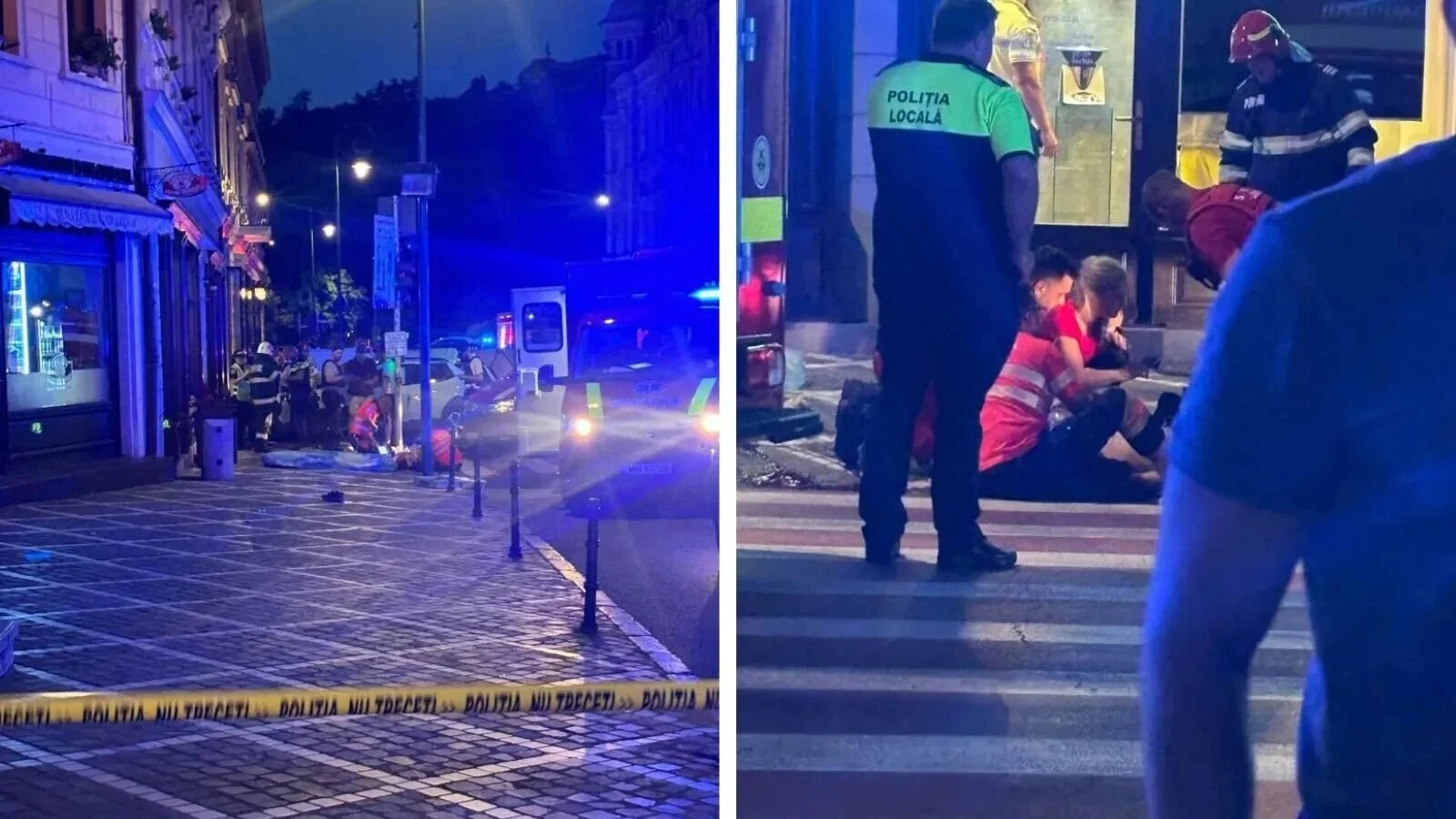 VIDEO Momentul accidentului în care un Duster a intrat într-un grup de pietoni, în Brașov. Impactul a fost filmat de camerele de supraveghere
