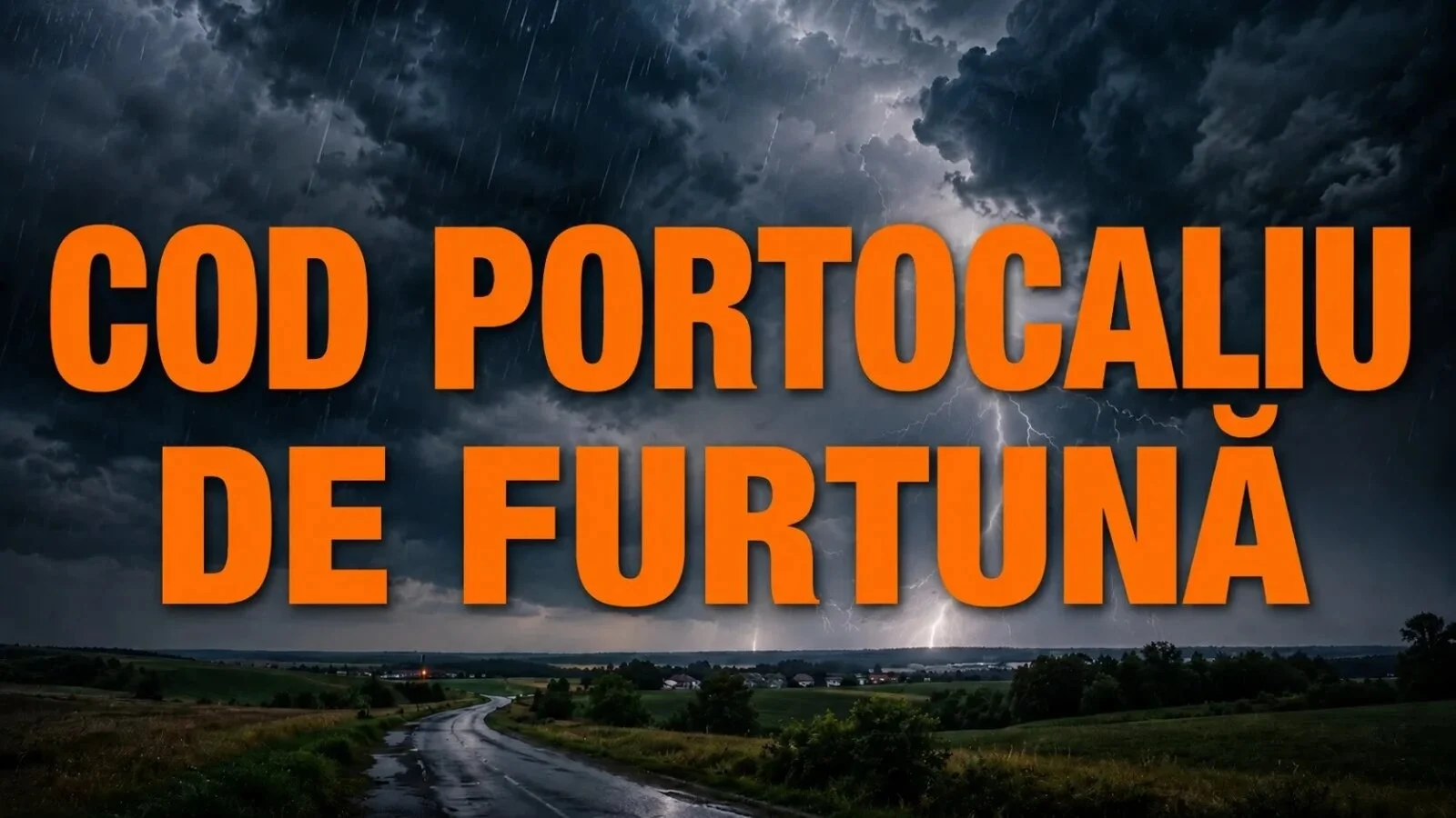 LIVE UPDATE Alerte meteo ANM: Cod portocaliu de furtuni în mai multe județe. Ploi torențiale, vijelii și grindină