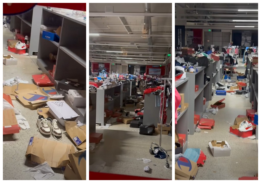 FOTO VIDEO Cum arată un magazin după ce a anunțat reduceri generale de 50% / ”Nu ne mai civilizăm niciodată. Nu este în regulă”