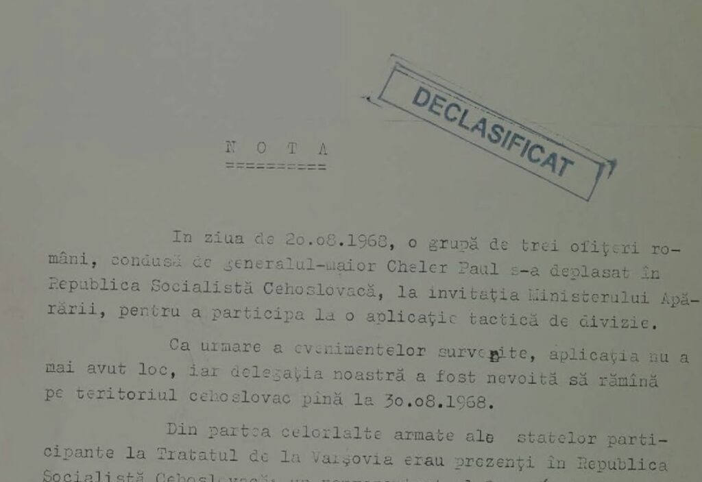 Raportul secret al Securității din 1968 / Cum a trăit un grup de ofițeri români zdrobirea „Primăverii de la Praga” / Au fost sechestrați de militarii sovietici și felicitați de cehoslovaci