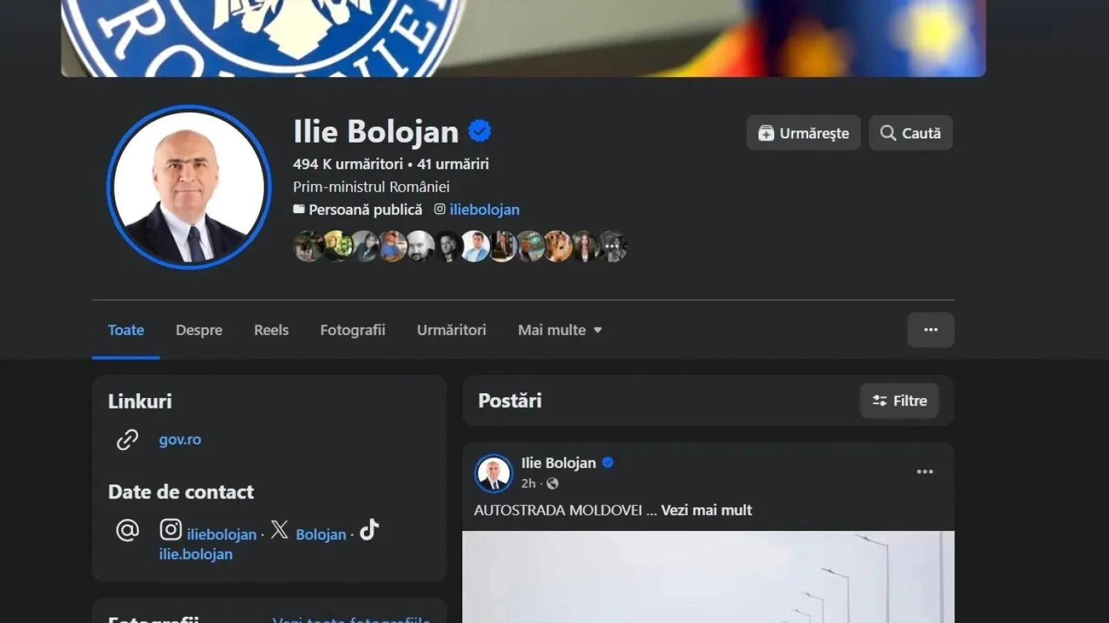 Cine a făcut autostrada A7: Bătălie pe pagina de Facebook a premierului între susținătorii lui Bolojan și Grindeanu