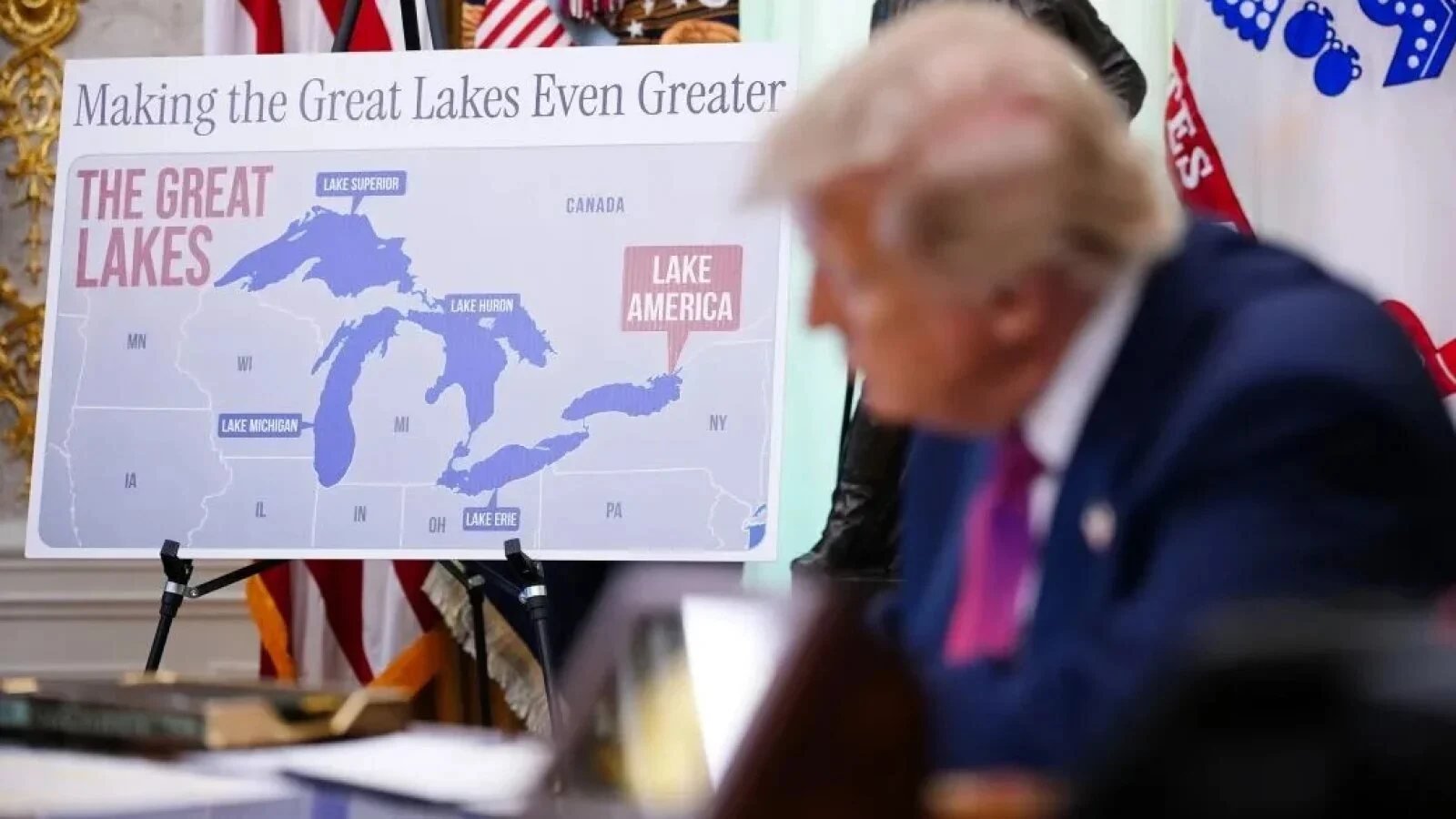 FOTO Google Maps modifică hărțile după ordinul executiv al lui Trump: 'Lacul America' apare în locul Lacului Ontario în SUA