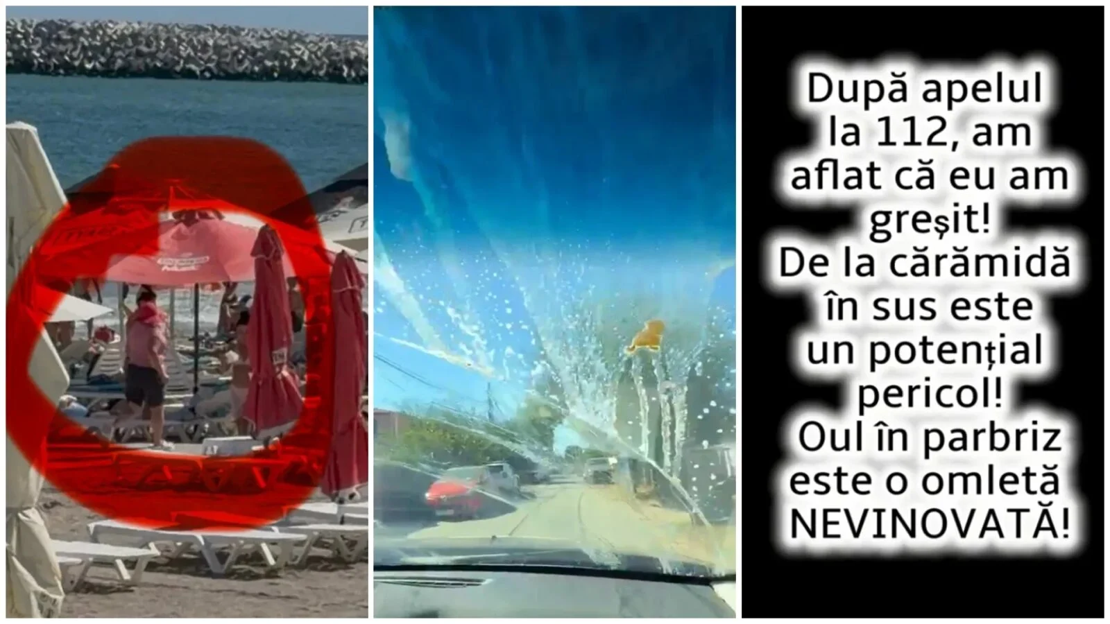 VIDEO 'Tir cu ouă' în timpul unui control pe litoral: O femeie a 'bombardat' mașina Protecției Consumatorilor, pe faleza din Costinești