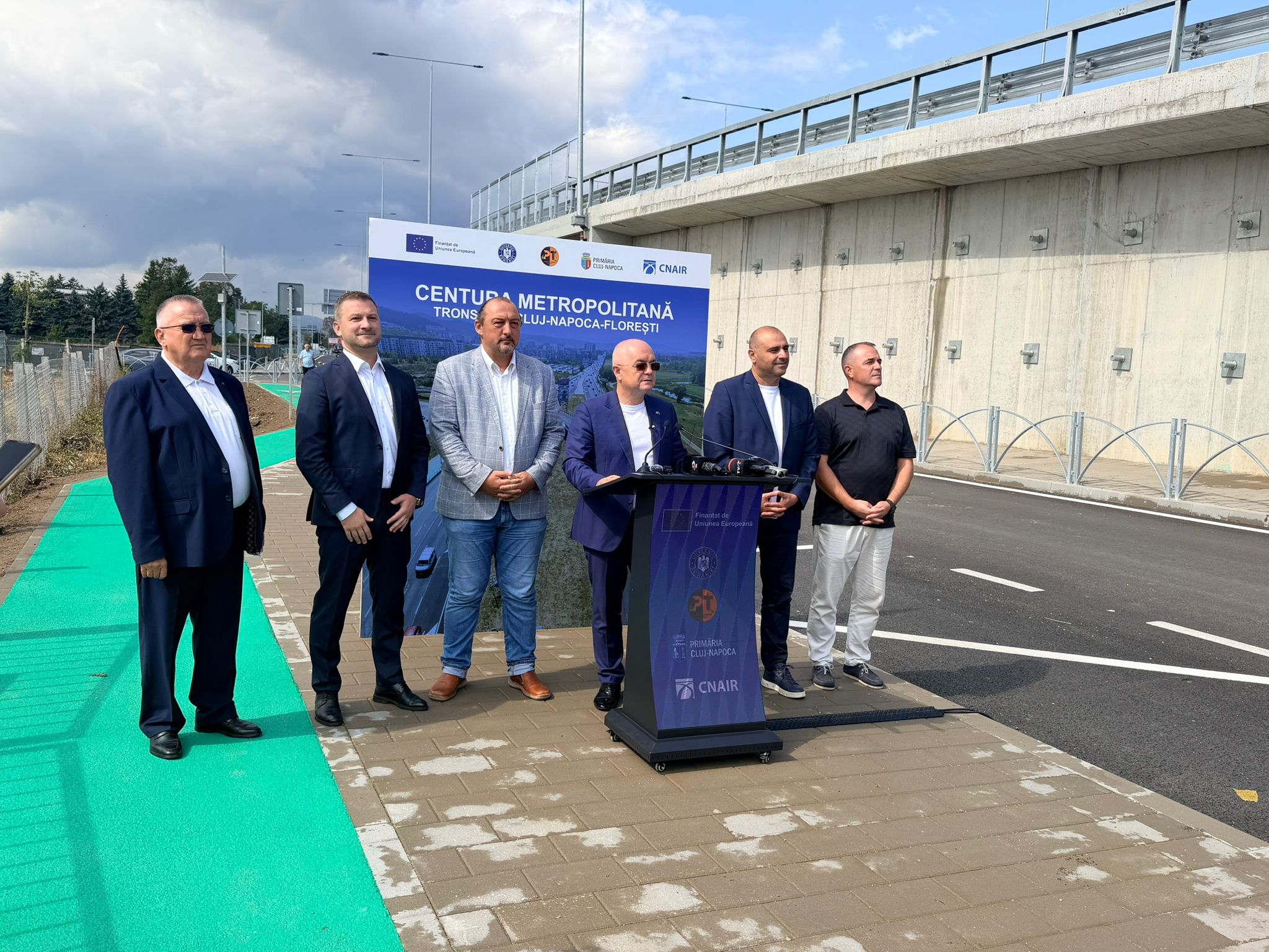 VIDEO S-a inaugurat noul tronson Cluj-Florești! Boc promite că un clujean va „economisi 15 minute din viața lui”