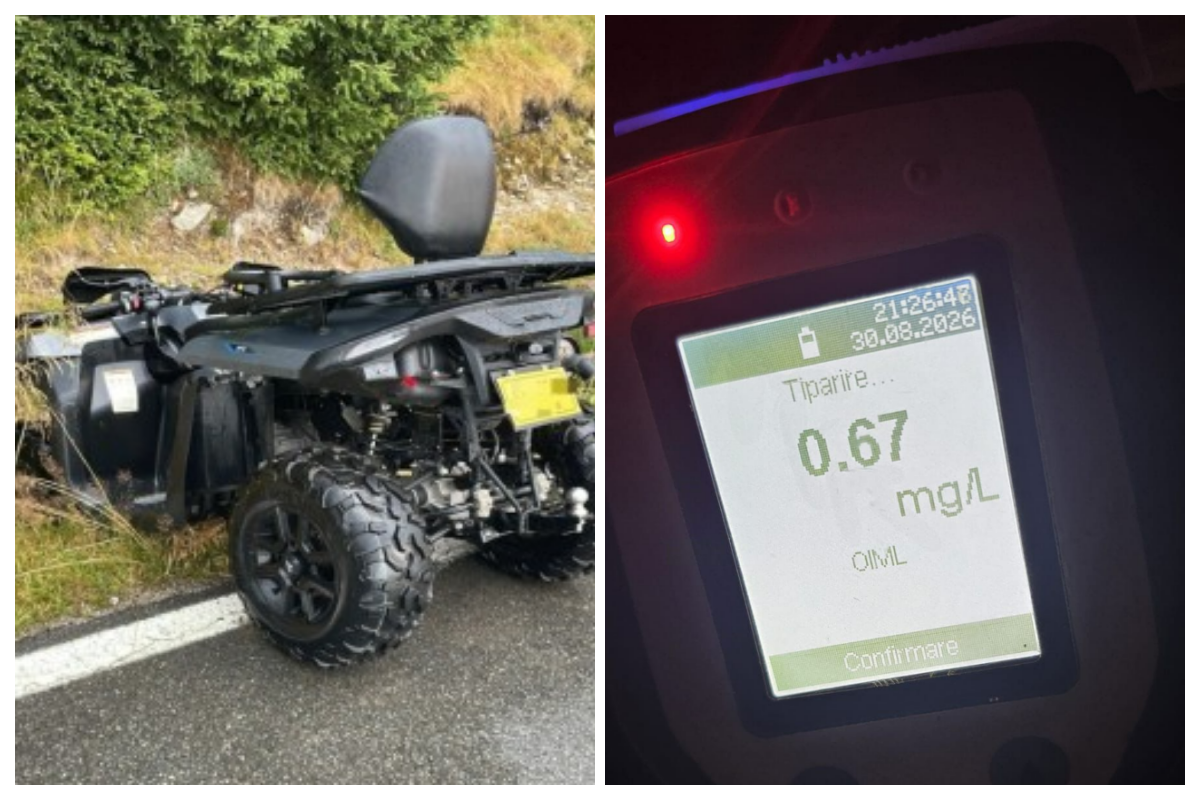 Fetiță de 5 ani, lovită de un ATV la Cluj! Șoferul era băut, nu avea permis și a fugit de la locul accidentului. ATV-ul nici măcar nu era înmatriculat