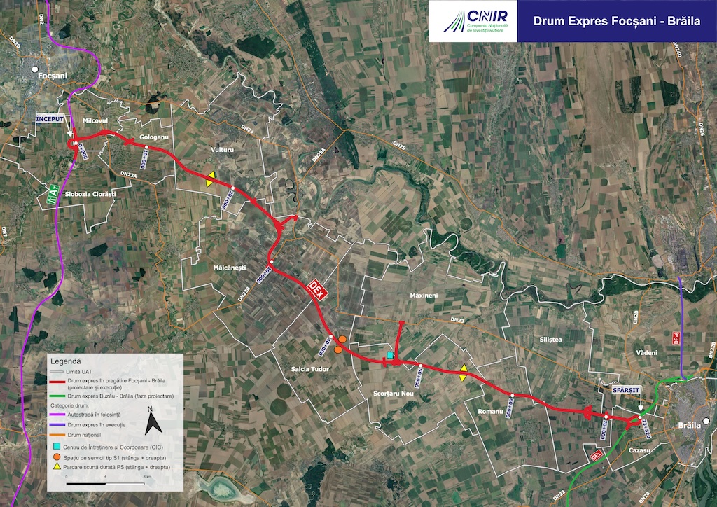 A fost emisă decizia de exproprieri pentru traseul Drumului Expres Focșani-Brăila / Valoarea despăgubirilor este de aproximativ 36 de milioane de lei