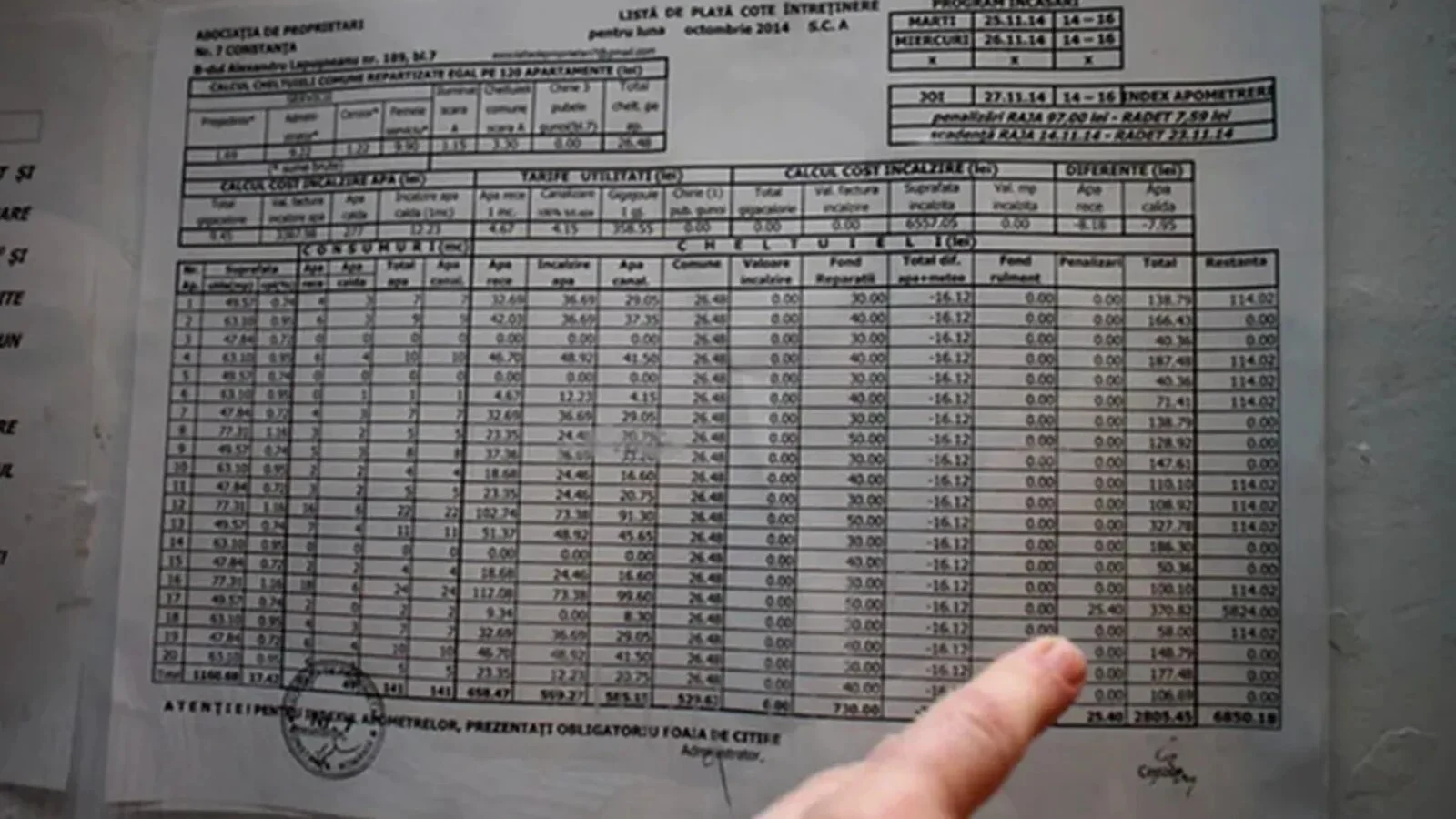 Facturi uriașe la întreținere în această iarnă: Cât vor plăti românii la bloc pentru 2, 3 și 4 camere