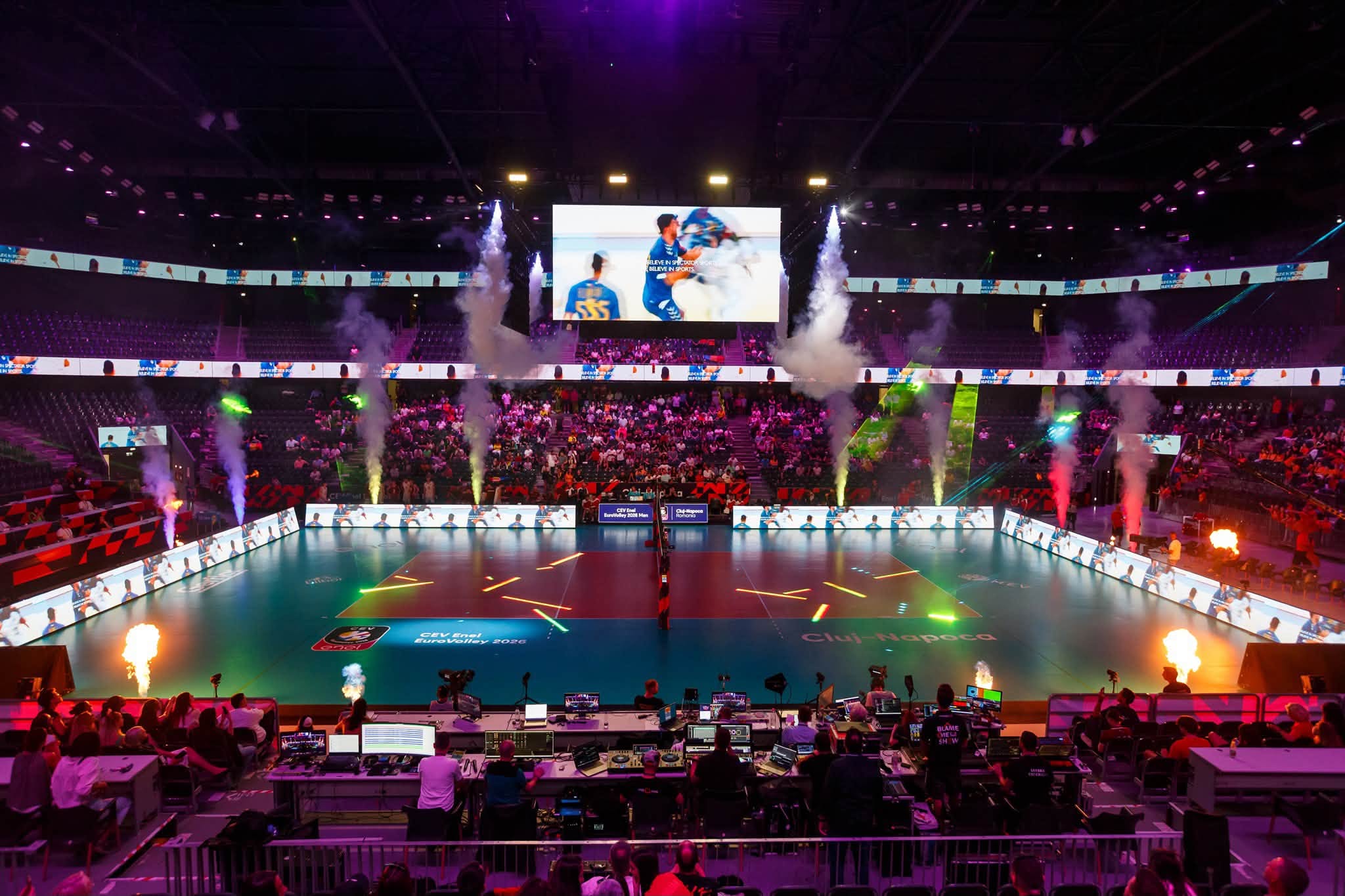Imagini de senzație din Cluj-Napoca! BT Arena s-a transformat în arena marilor confruntări de la EuroVolley 2026