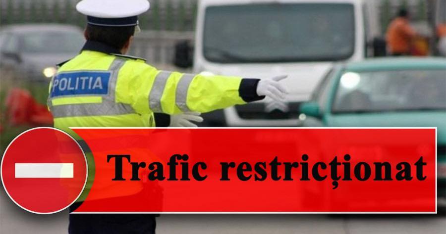Trafic îngreunat pe DN6 în zona localității Ghimpați