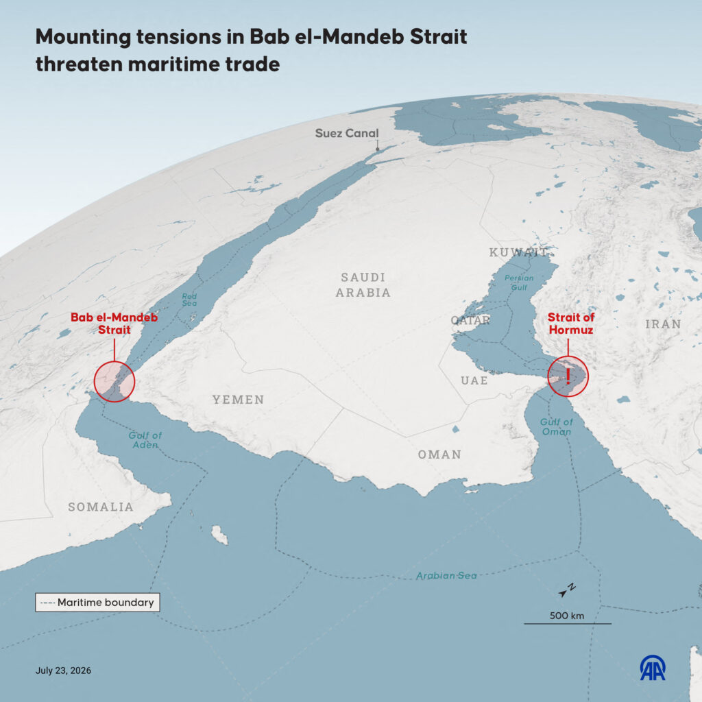 Avertismentul Qatarului: “Consecințe catastrofale” / De ce închiderea strâmtorii Bab el-Mandeb ar putea provoca pagube și mai mari decât cea a strâmtorii Ormuz