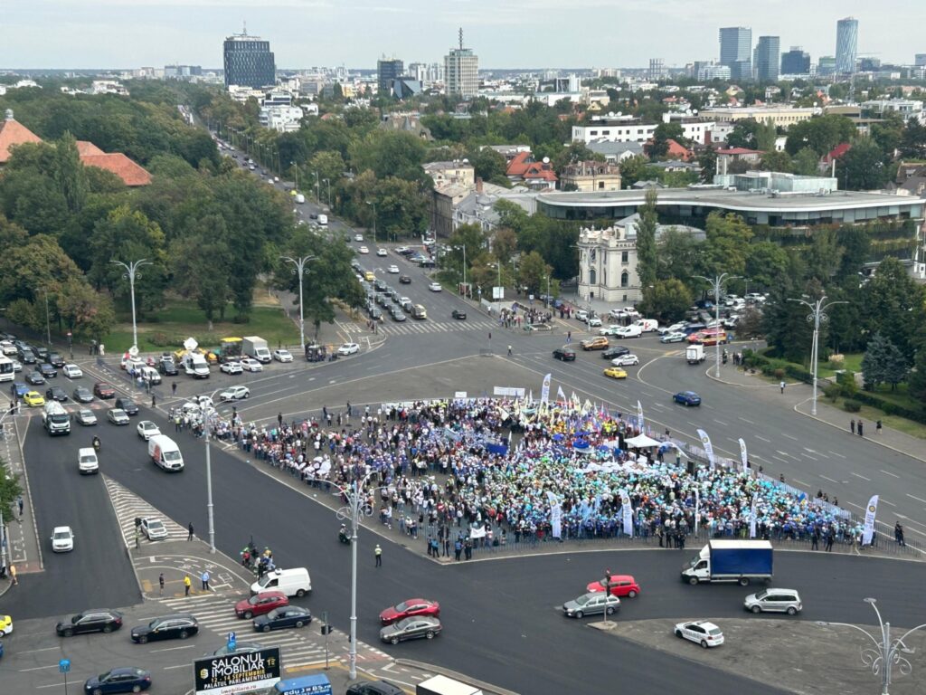 Protest împotriva extremismului și violenței, duminică, în Piața Victoriei / Jandarmeria instituie filtre de siguranță / Manifestația are loc la cinci zile după violențele de la protestul oierilor