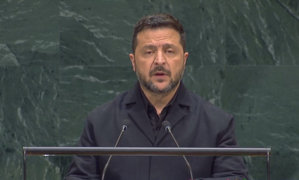 Zelenski, apel către 47 de țări de la tribuna ONU: „Nu-l lăsați pe Putin să vă atragă în acest război”