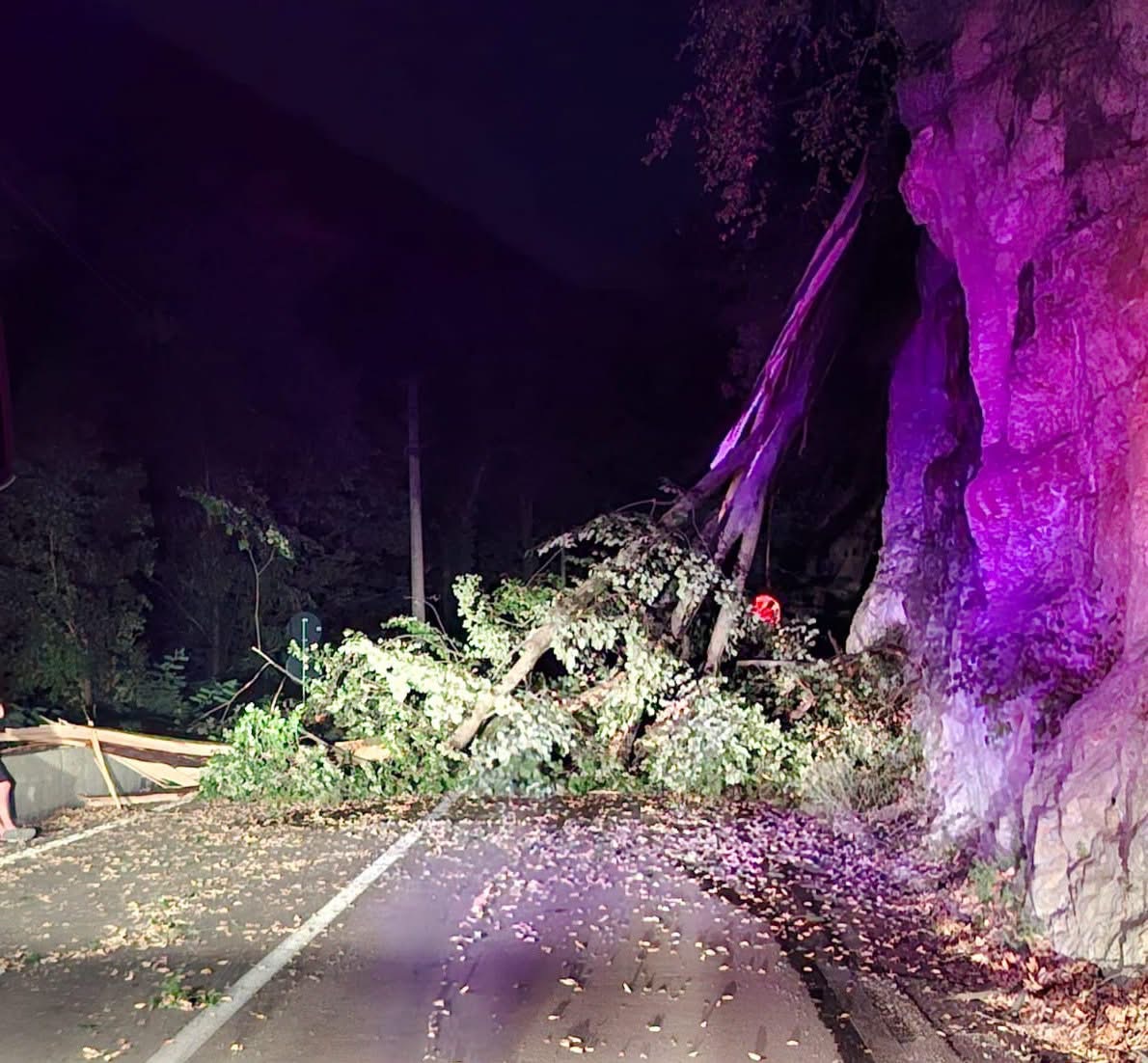 Trafic blocat pe DN 67D în zona localității Băile Herculane