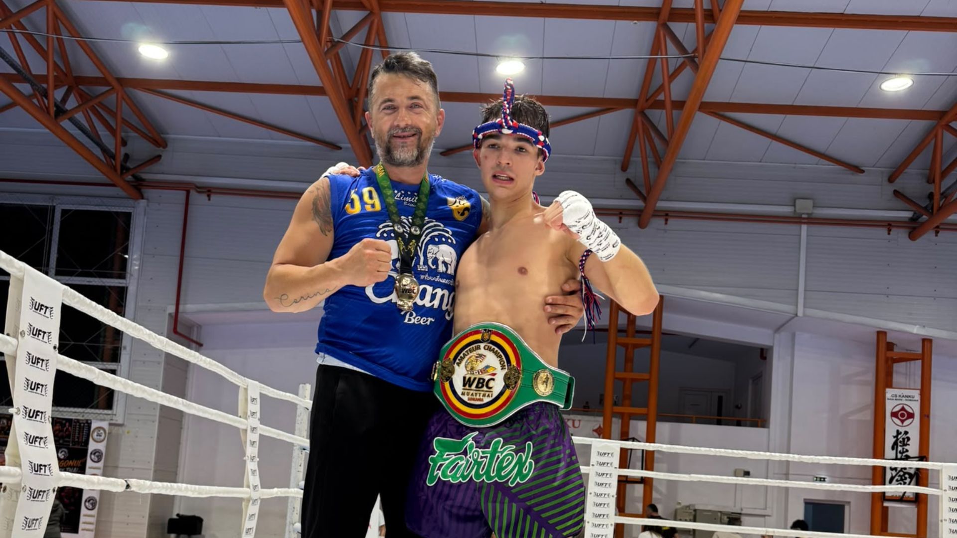 Un clujean a cucerit centura națională WBC MuayThai România! Lucas Alexandru Clapa, campion după un Main Event de cinci reprize