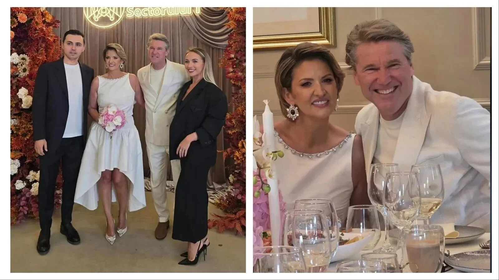 FOTO Petrecere în familia lui Florin Răducioiu. Fostul atacant al Generației de Aur s-a însurat cu Andreea