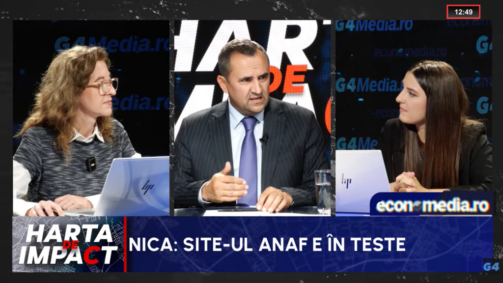 Președintele ANAF, în emisiunea „Harta de impact”: „Lucrăm la o nouă interfață mai prietenoasă și la tăierea birocrației pentru antreprenori”