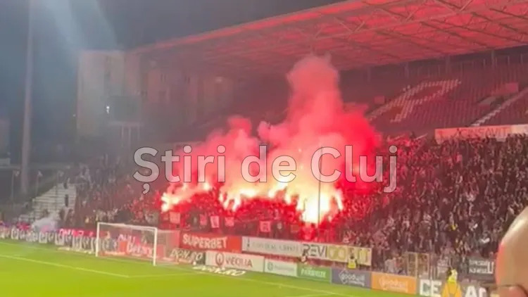 EXCLUSIV. Amenzi drastice după derby-ul CFR Cluj – „U” Cluj. Trei fani au primit interdicție pe stadioane. Ce alte nereguli au descoperit jandarmii