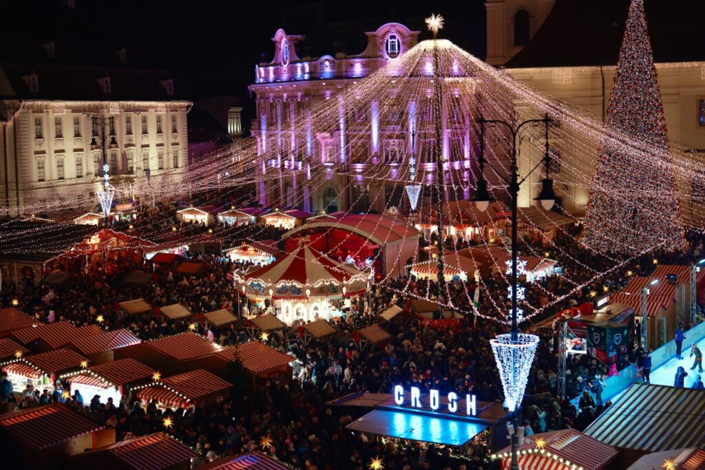 Noutățile Târgului de Crăciun Sibiu: masaj în Piața Mare, o treime din expozanți sunt noi, fără fum de grătar
