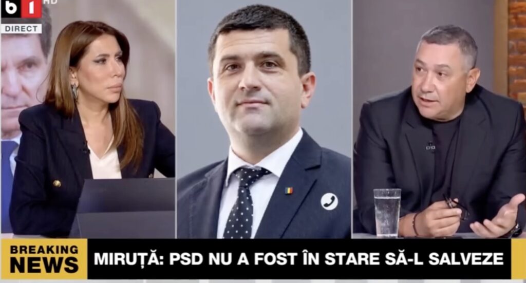 Ponta s-a enervat pe Miruță în direct la B1TV: Îmi vine să vomit când te ascult. Am vrut să mă duc la baie să vomit, bă mincinosule