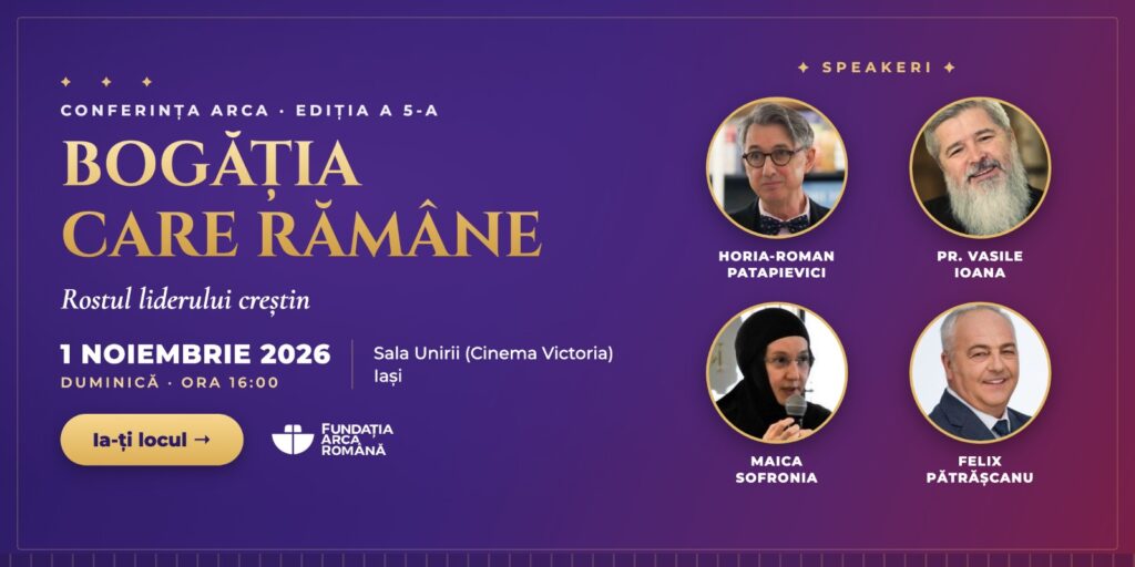 A doua oară la Iași: Conferința ARCA revine pe 1 noiembrie, cu Horia-Roman Patapievici și Felix Pătrășcanu