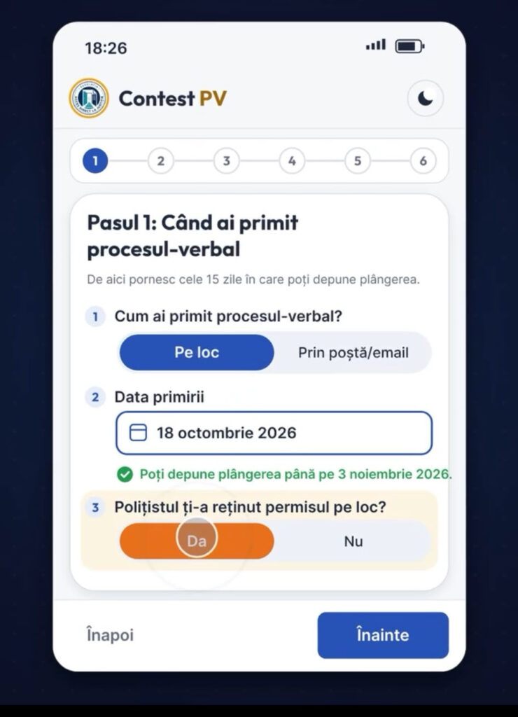 Aplicație cu AI creată la Cluj / Șoferii pot contesta online suspendarea permisului, cu doar 50 de lei, fără avocat / ”Primește contestația pe email”