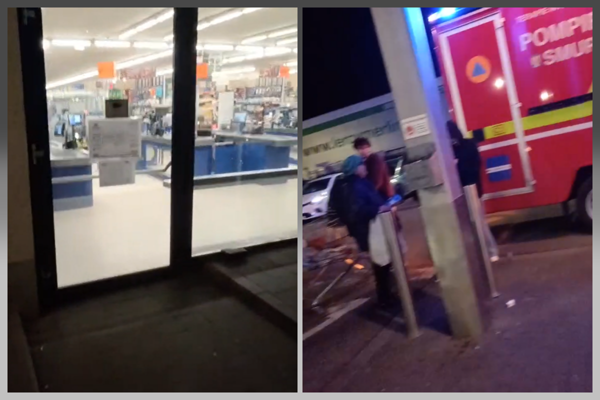 VIDEO. Alertă într-un magazin Lidl din Cluj. Echipajele medicale au încercat să resesuciteze un bărbat în stop cardio-respirator. Bărbatul a murit