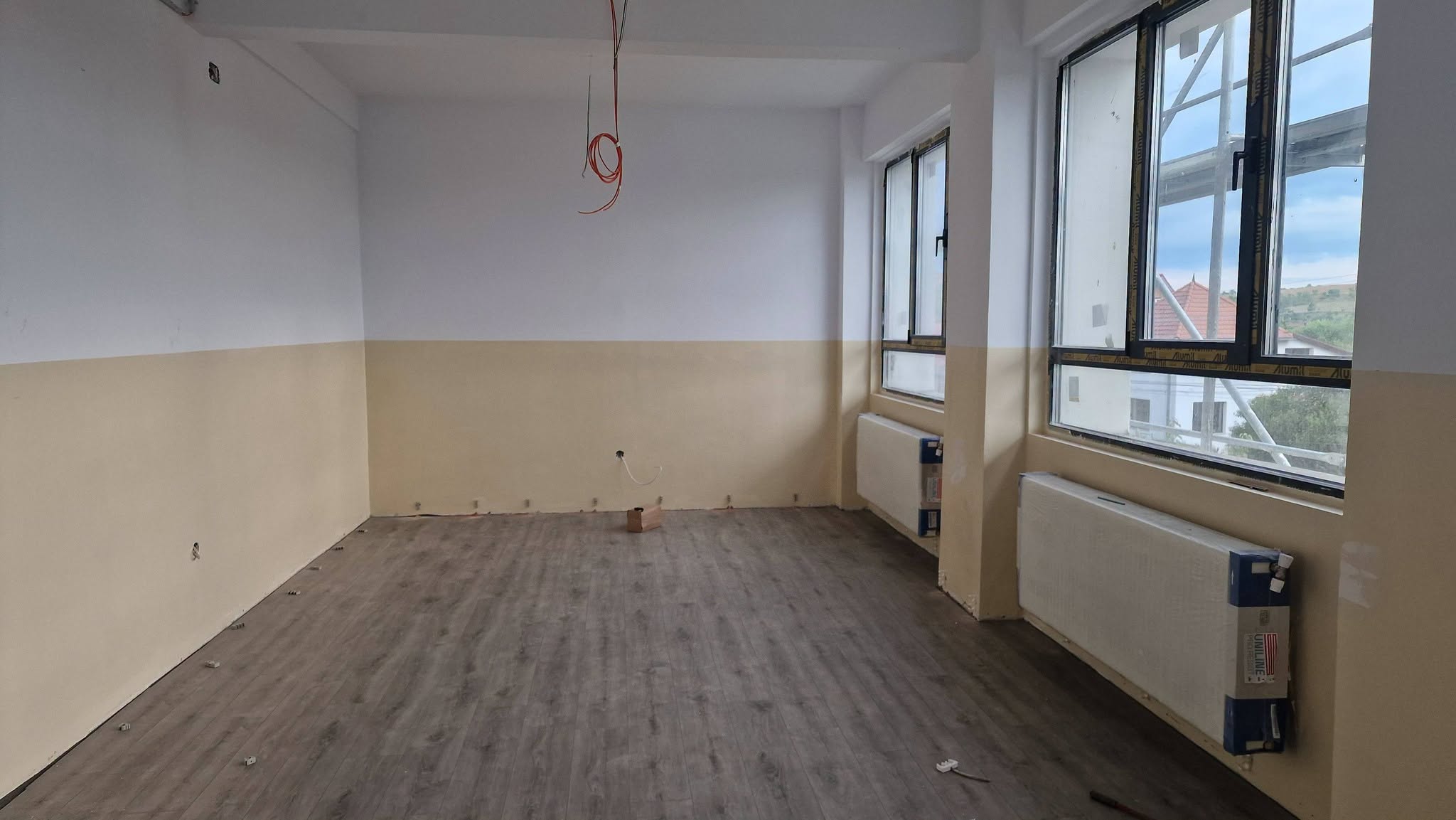 Stadiul lucrărilor la Liceul „Octavian Goga”, prezentat de Horea Dorin Matis, consilier local Huedin